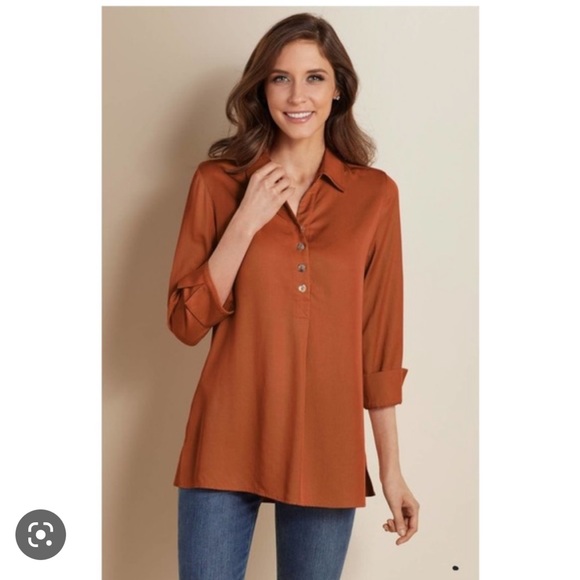 Soft Surroundings hutton popover top size large - Picture 2 of 6